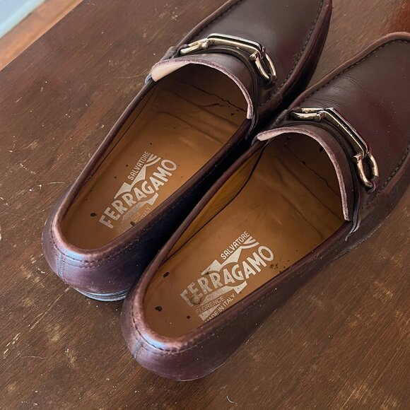 Ferragamo Mens Burgundy Loafer main image 7